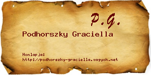 Podhorszky Graciella névjegykártya